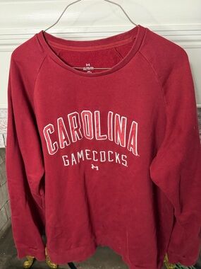 Under Armour Maroon Carolina Gamecocks Scoop Crewneck